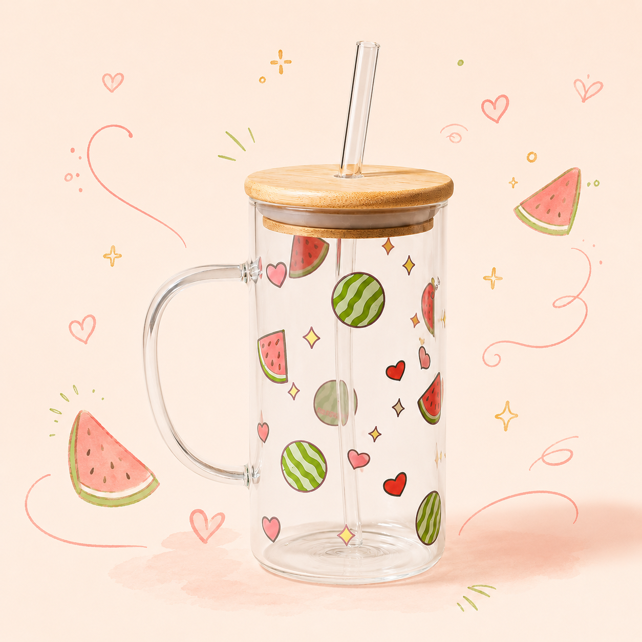 Watermelon Dream Glass Cup