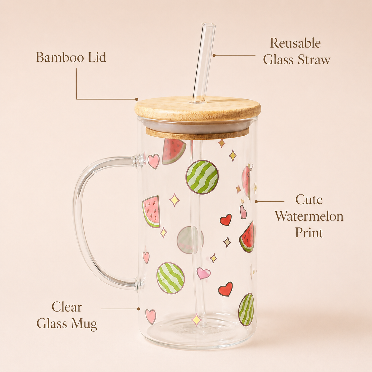 Watermelon Dream Glass Cup
