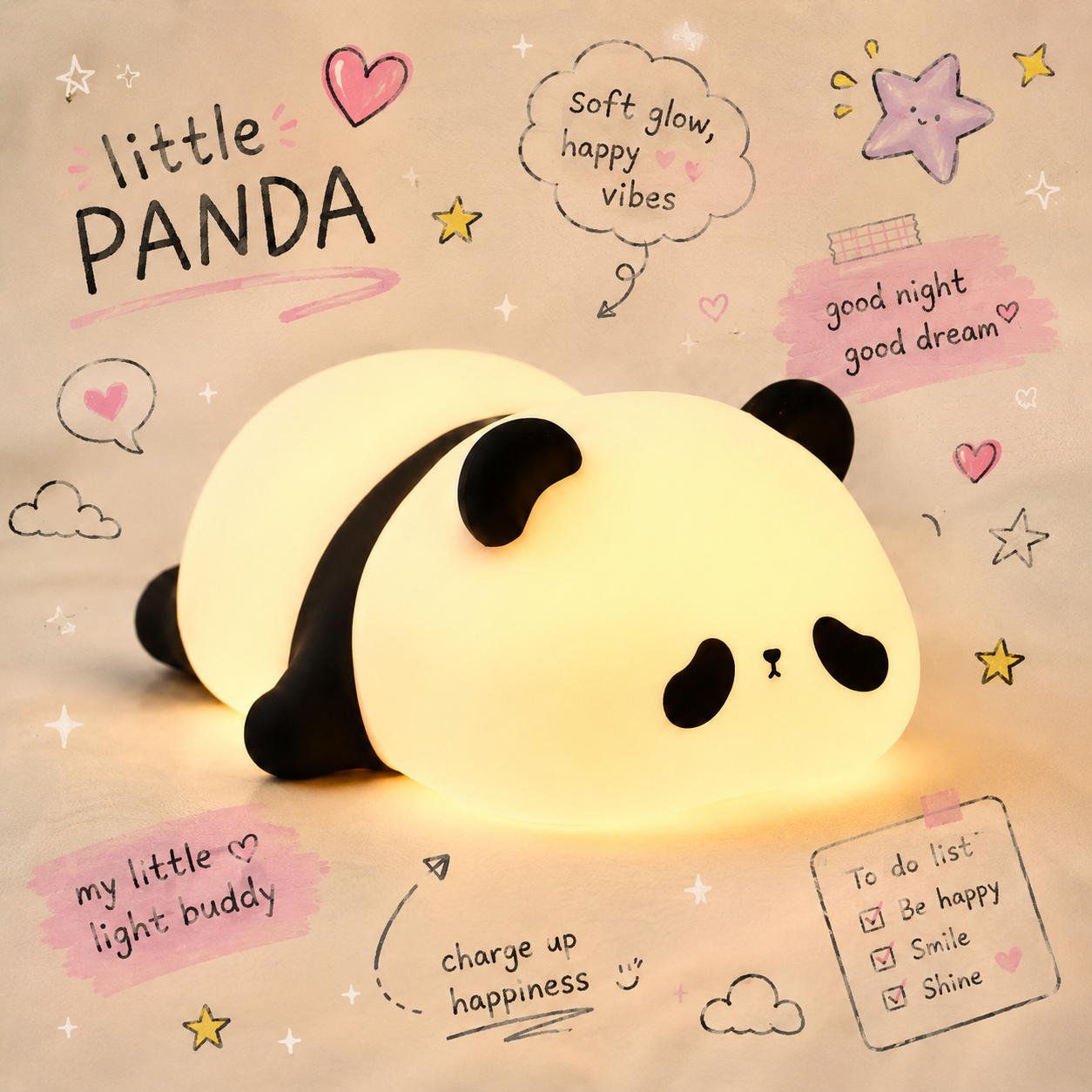 Panda Squish Lamp