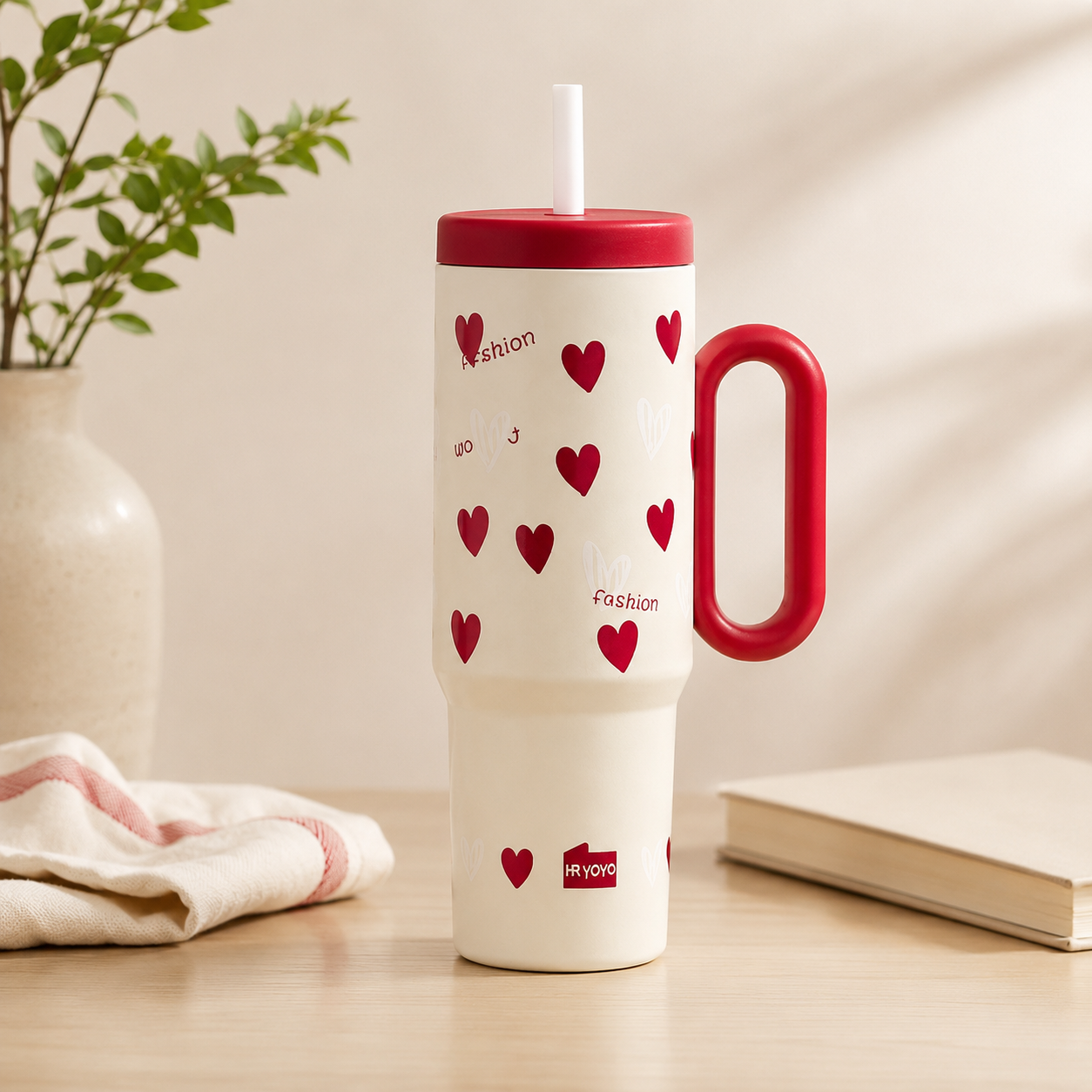 Cute Pinteresty Tumblers with Straw