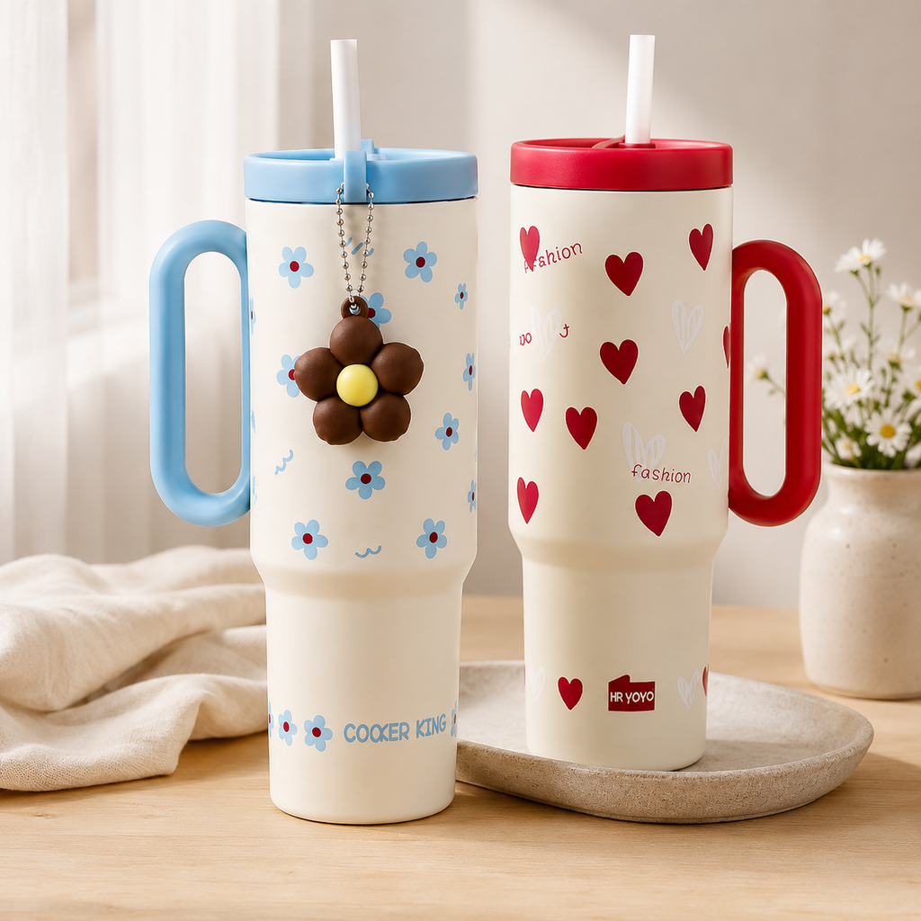 Cute Pinteresty Tumblers with Straw