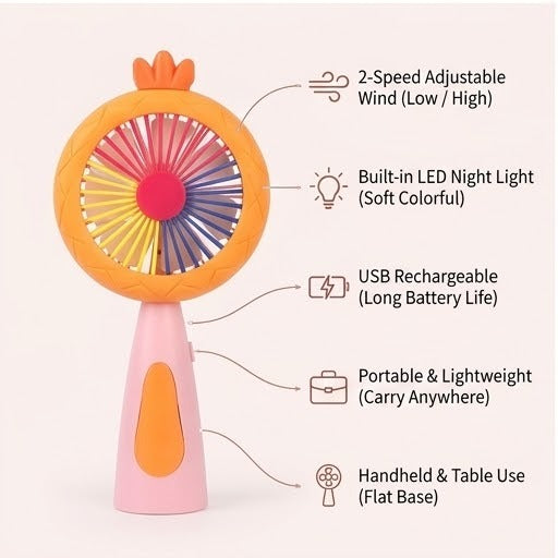AuraBreeze Mini Fan